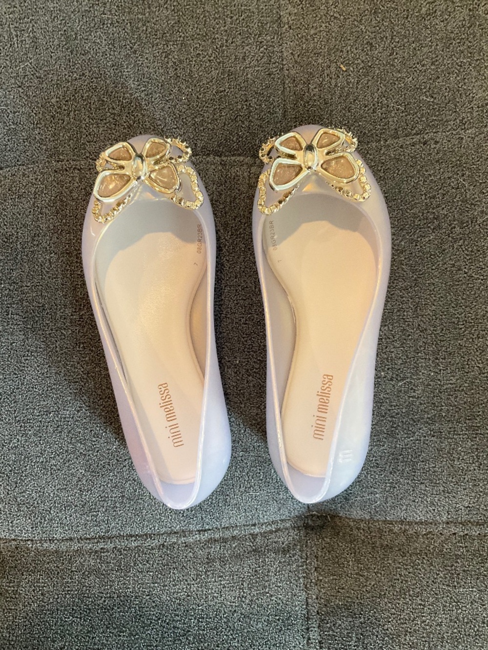 EUC Mini Melissa Pearl Jelly Shoes Size 11